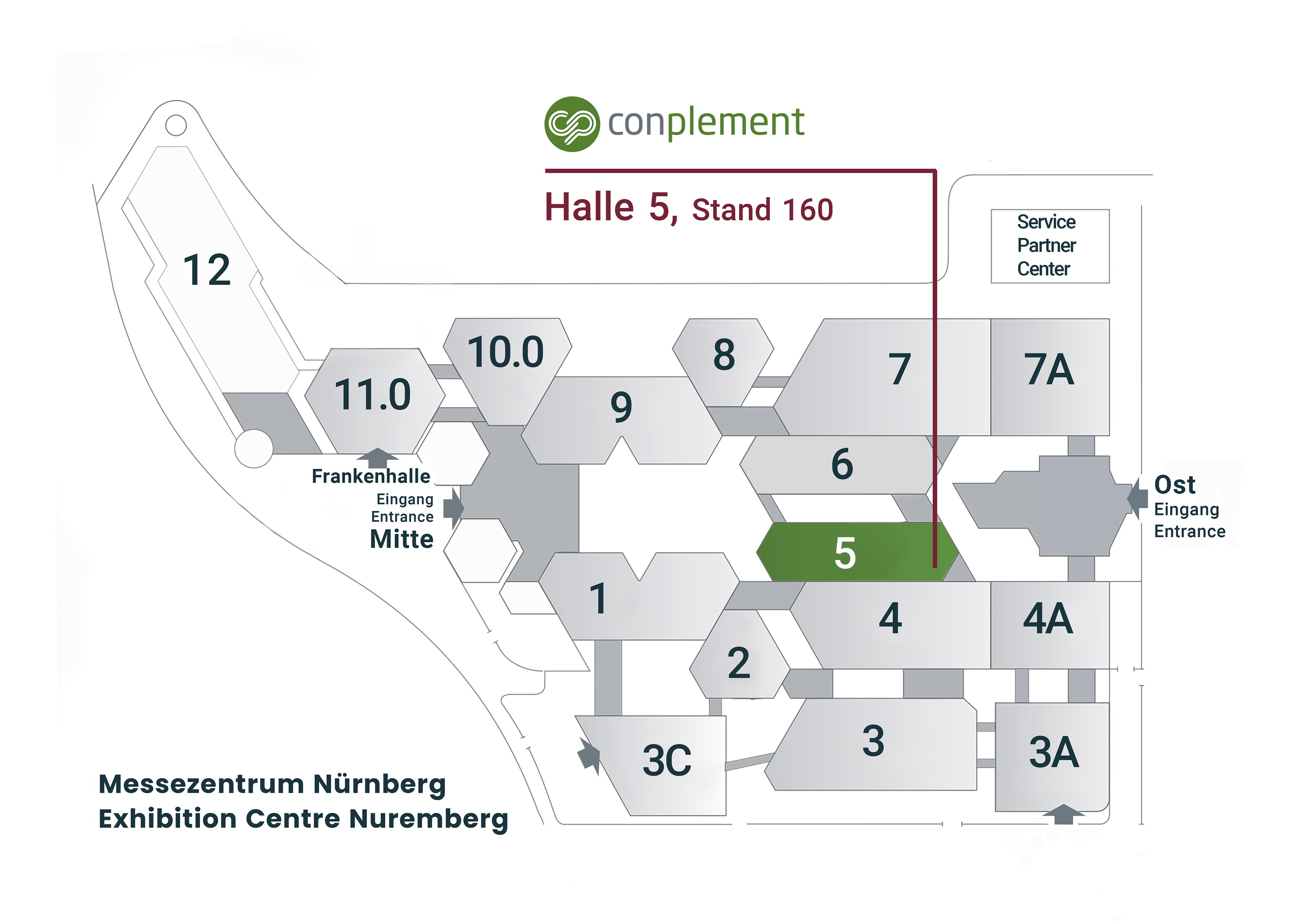 Geländeplan SPS Nürnberg